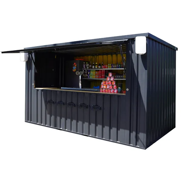 Container Pop Up 4×2 Meters Black Ral 9005