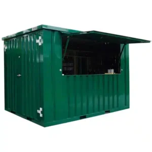 Demountable container bar 4 x 2 meters Green RAL 6005