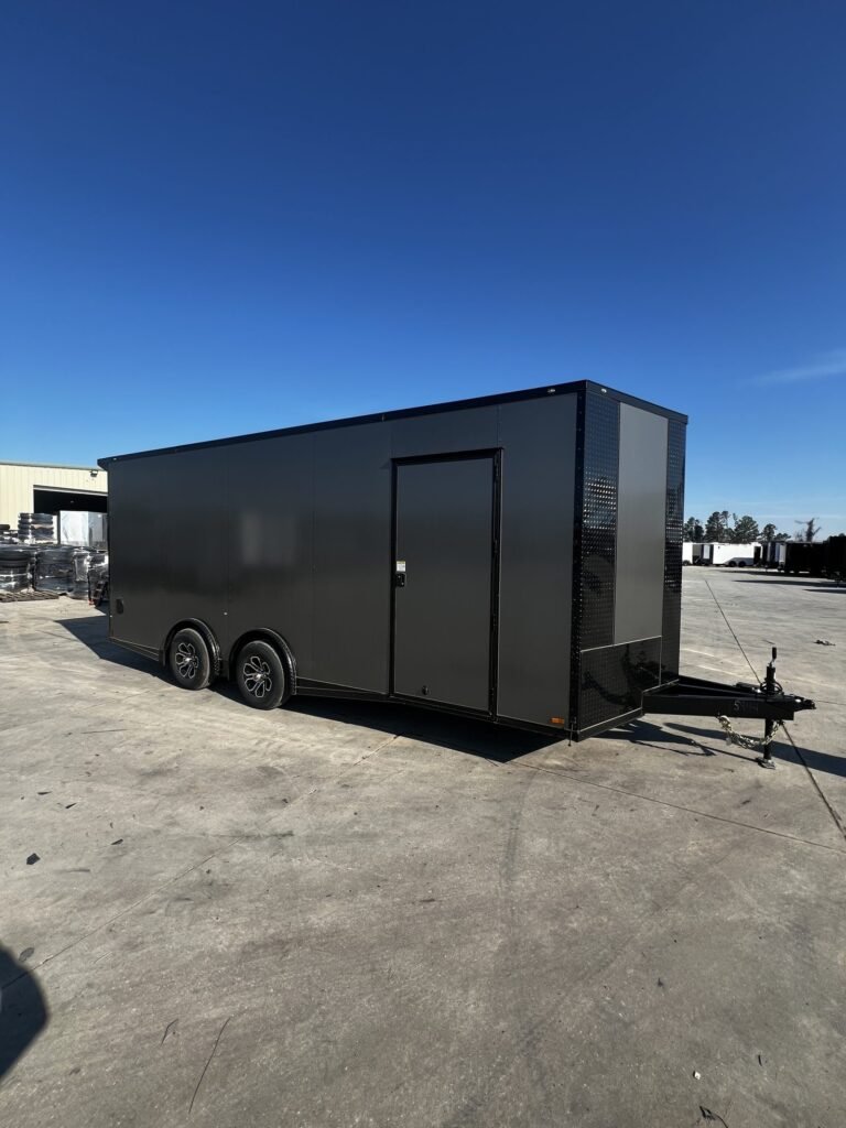 Titanium 8.5×20 Charcoal Blackout Spread axle Trailer