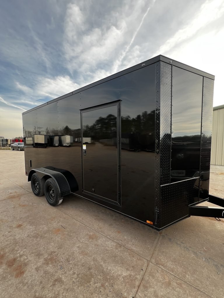 Titanium Cargo 7×16 Black Blackout Enclosed Cargo Trailer