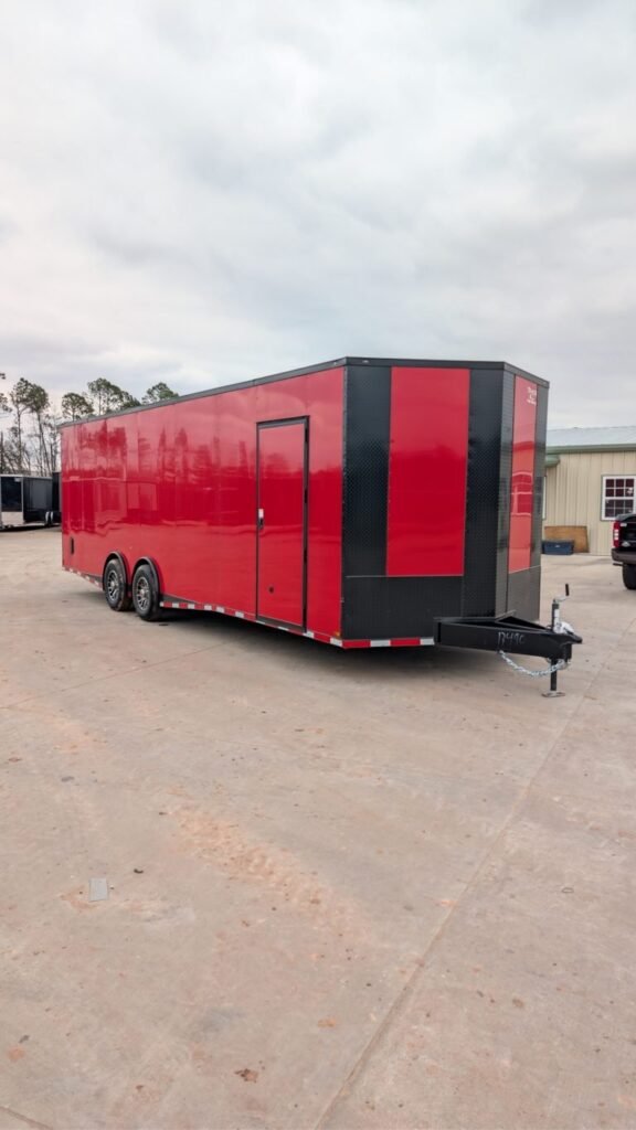 Red Blackout 8.5x28TA Enclosed Trailer (Titanium Cargo)