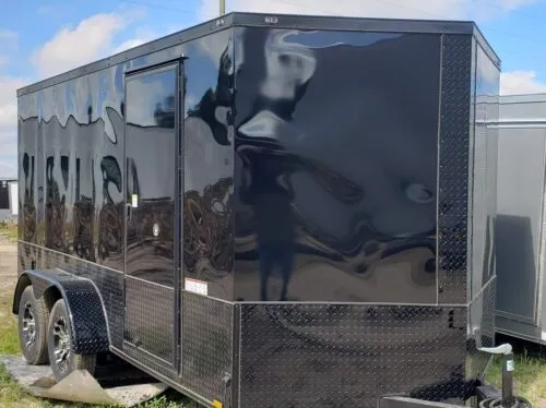 Anvil Blackout 7×16 Enclosed Motorcycle Trailer For Sale